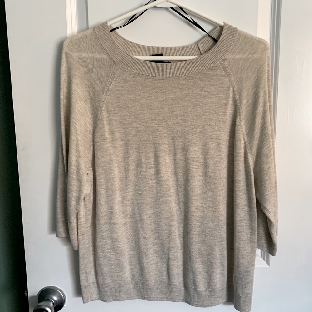 beige top